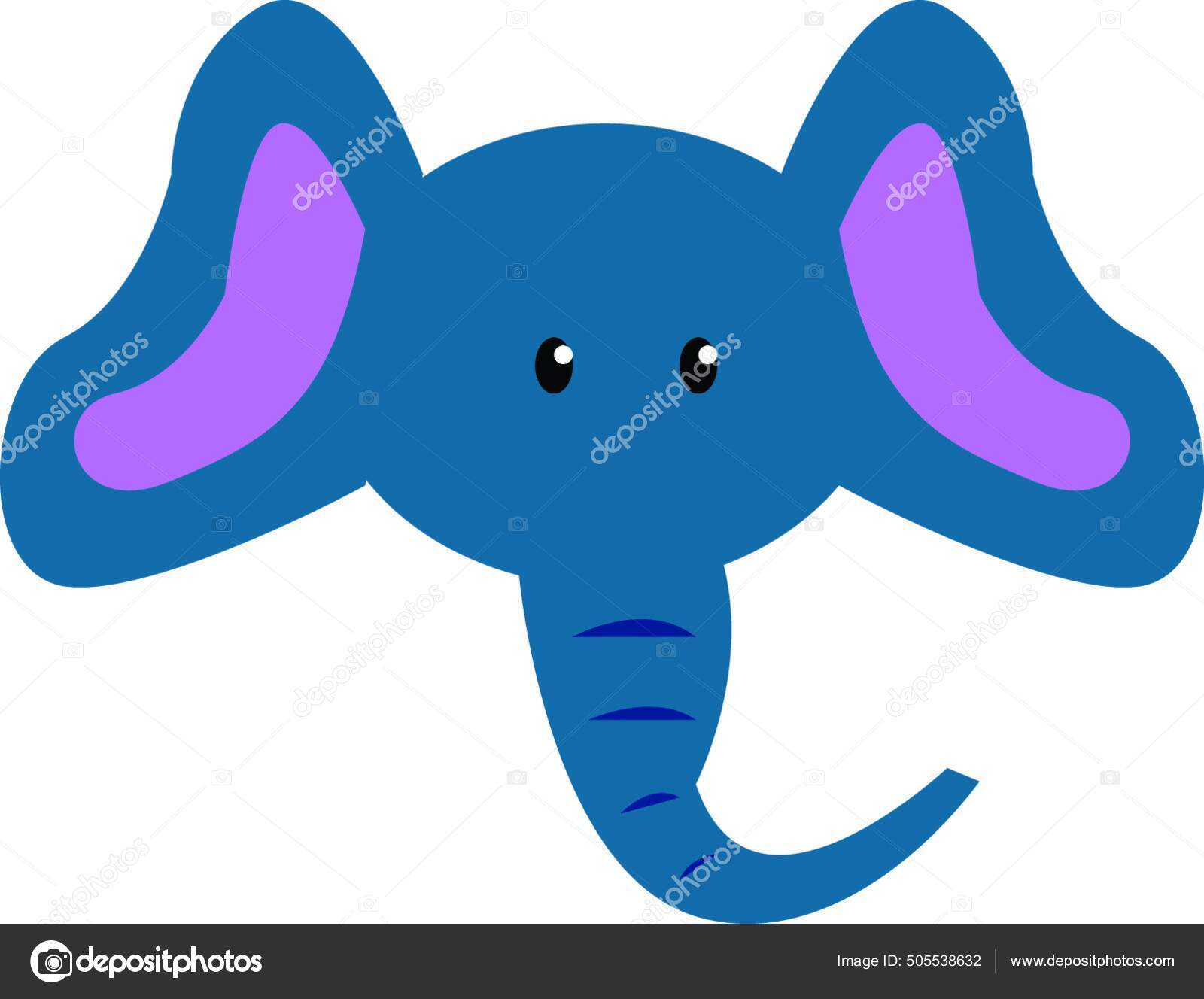 Elefante Bonito Dos Desenhos Animados Na Frente Do Fundo Da Selva  Ilustração do Vetor - Ilustração de feliz, gradiente: 76533440, image size:1600x1328