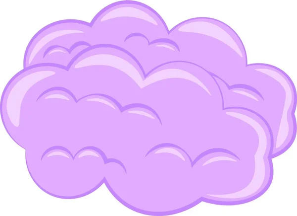 Nube Púrpura Con Nubes Ilustración Vectorial — Vector de stock