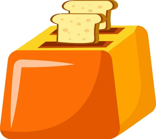 Abbildung Eines Toasters Mit Deckel — Stockvektor
