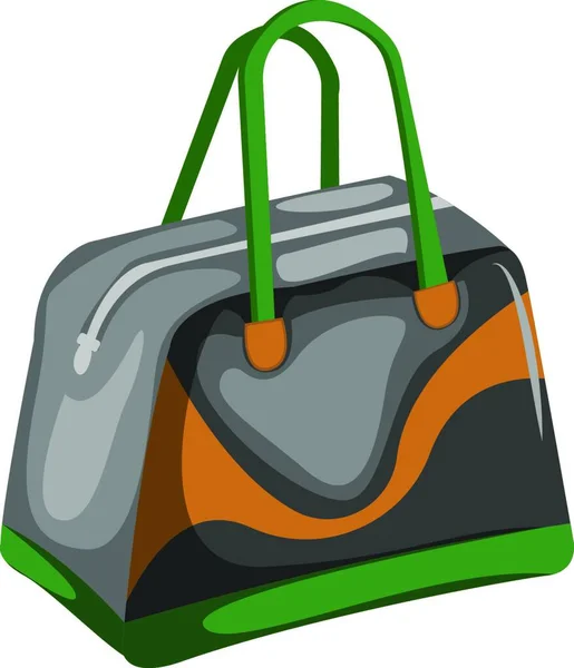 Illustration Einer Tasche Mit Handtasche — Stockvektor