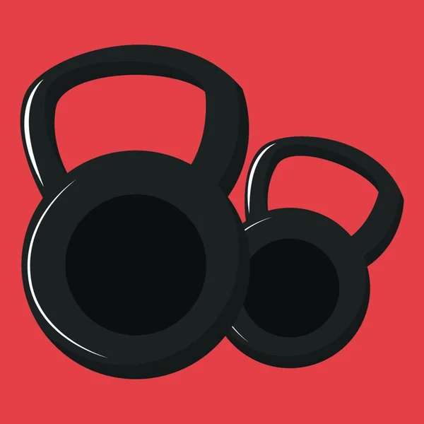 Sport Equipment Icon Cartoon Gym Barbell Vector Icons Web Design — Stock Vector