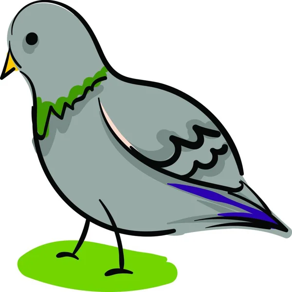 Bir Kuşun Çizimi — Stok Vektör