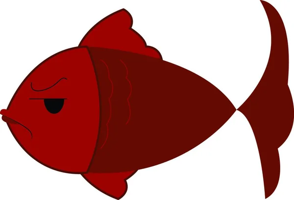 Illustration Vectorielle Poisson Dessin Animé Mignon — Image vectorielle