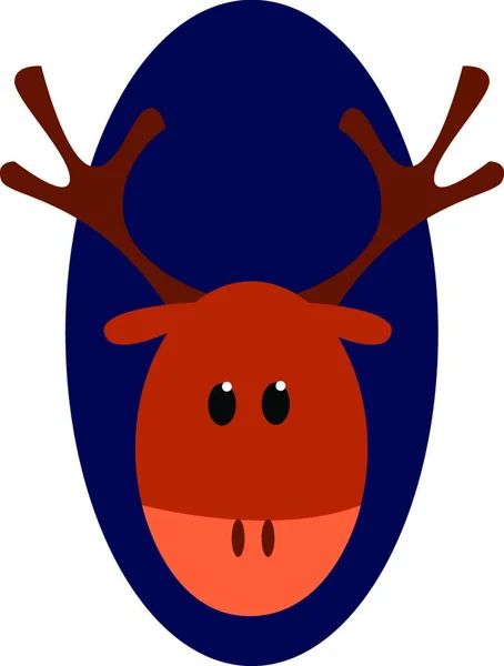 Reindeer Web Icon Simple Illustration — Stock Vector