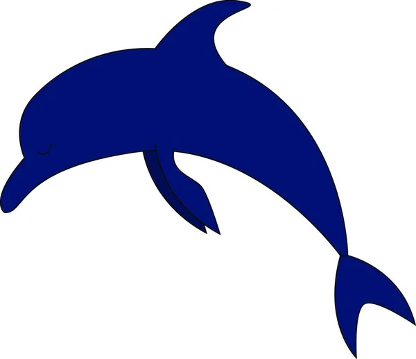 Ikona Delfinów Ilustracja Rysunkowa Ikon Wektora Wielorybów Sieci — Wektor stockowy