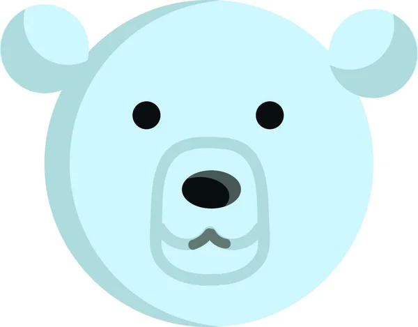 Oso Icono Web Ilustración Simple — Vector de stock