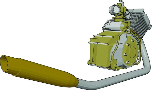 Mechanische Pumpen Dienen Anwendungen Wie Dem Pumpen Von Wasser Aus — Stockvektor