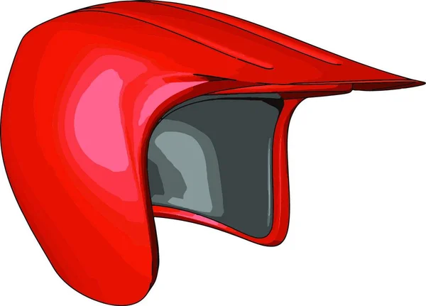 Casco Compuesto Material Fuerte Utilizado Conducción Motocicletas Scooty Protección Contra — Vector de stock