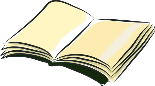Открытая Книга Красным Белым Фоном — стоковый вектор