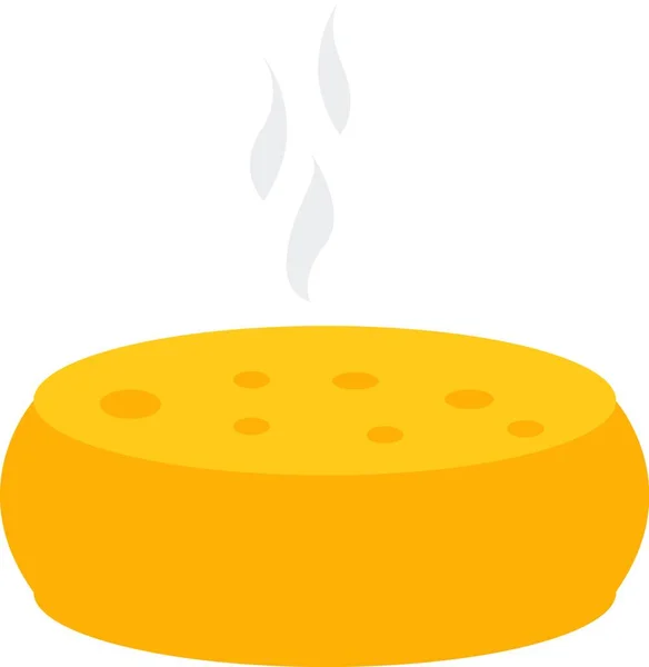 Big Cheese Illustration Vector White Background — Stock Vector