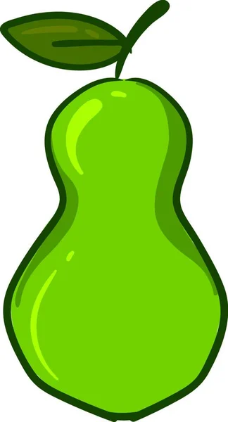 Illustration Green Pear — Stock Vector