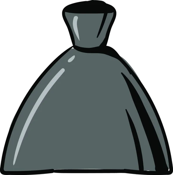 Graue Parfümflasche Illustration Vektor Auf Weißem Hintergrund — Stockvektor