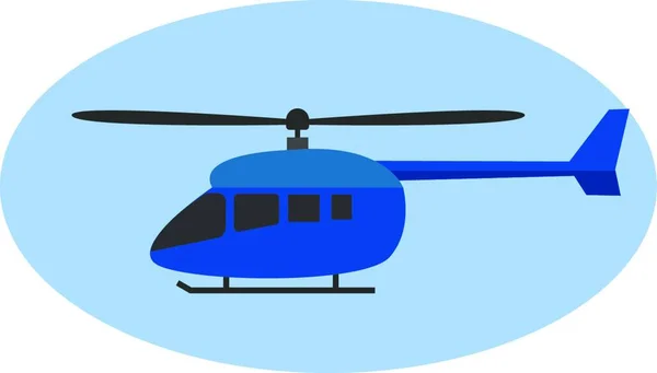 Helikopter Web Ikon Egyszerű Illusztráció — Stock Vector