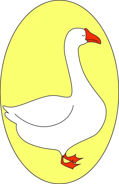 Ilustracja Kaczki Ptakiem — Wektor stockowy