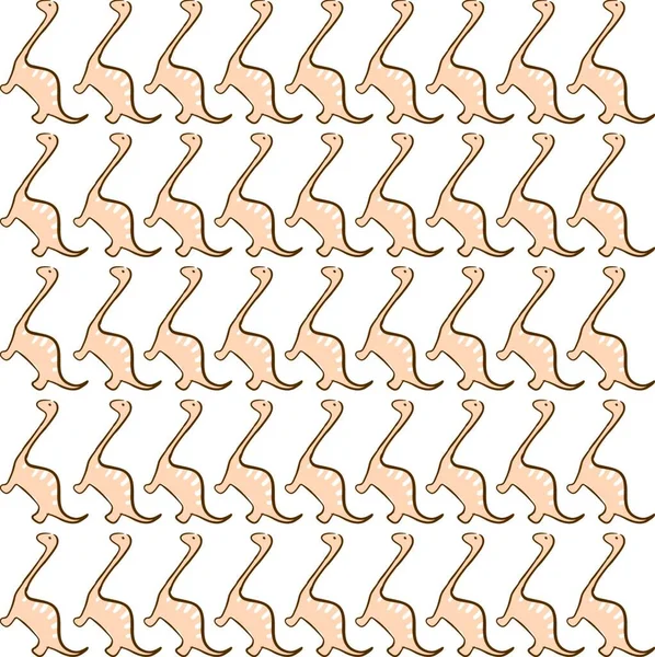 Brachiosaurus Fondo Pantalla Ilustración Vector Sobre Fondo Blanco — Vector de stock