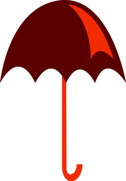 Egy Kép Egy Piros Esernyő Amely Nyitott Vektoros Színes Rajz — Stock Vector