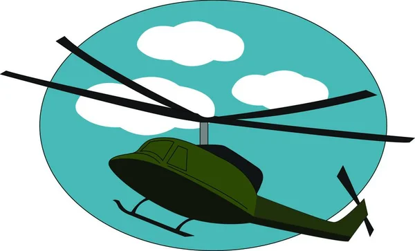 Groene Choper Illustratie Vector Witte Achtergrond — Stockvector