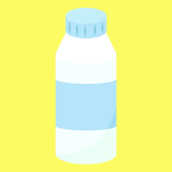 Botol Ikon Air Gambar Kartun Tentang Obat Jar Vektor Ikon - Stok Vektor