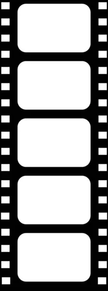 Camera Roll Cinema Vector Color Illustration — Stock Vector