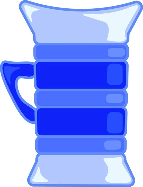 Синя Чашка Пиття Векторна Або Кольорова Ілюстрація — стоковий вектор