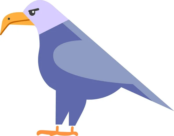 獲物イーグルベクトルまたはカラーイラストの鳥 — ストックベクタ