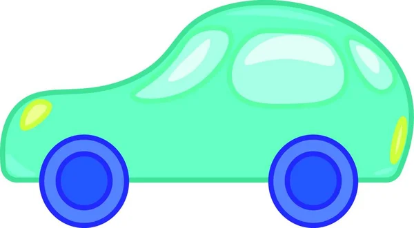 Toy Motor Car Vector Color Illustration — Stock Vector