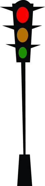 Сигнал Світлофора Векторна Або Кольорова Ілюстрація — стоковий вектор