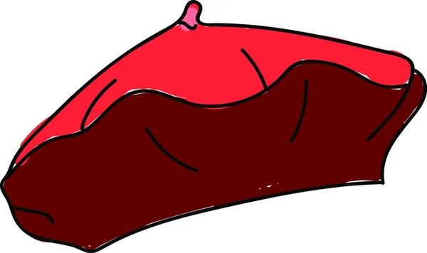 Hot Dog Rosso Sfondo Bianco — Vettoriale Stock
