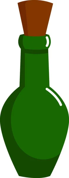 Illustrazione Una Bottiglia Birra — Vettoriale Stock