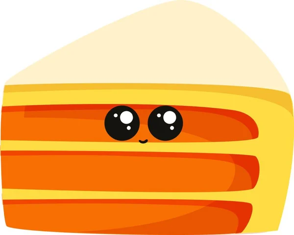 Vektor Illustration Eines Cartoon Sandwich Mit Einem Lächeln — Stockvektor