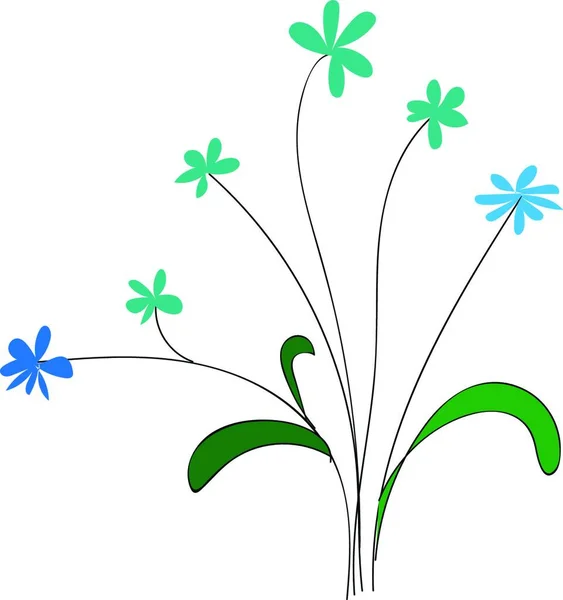 Ilustração Vetorial Fundo Floral — Vetor de Stock