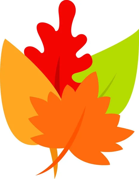 Otoño Hoja Icono Vector Ilustración — Vector de stock