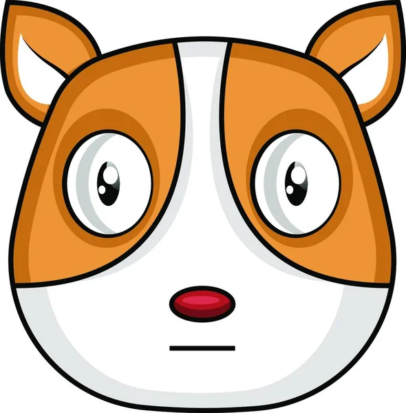 Cute Cartoon Puppy Vector Illustartion Fundo Branco — Vetor de Stock