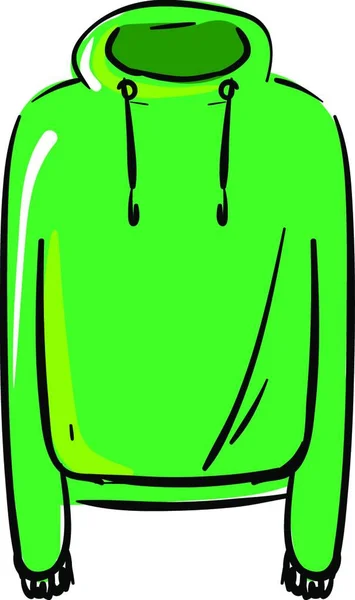Cartoon Illustration Einer Grünen Tüte — Stockvektor