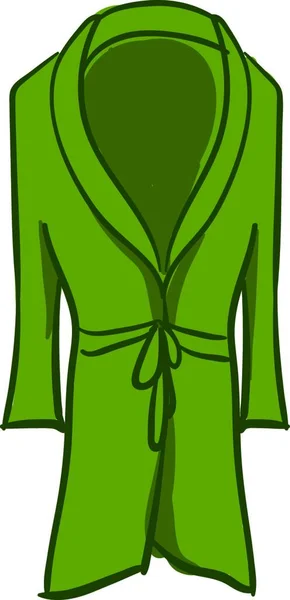 Ilustración Vestido Verde Amarillo — Vector de stock