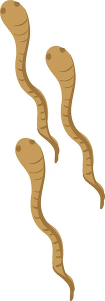 Ilustración Vectorial Una Serpiente — Archivo Imágenes Vectoriales