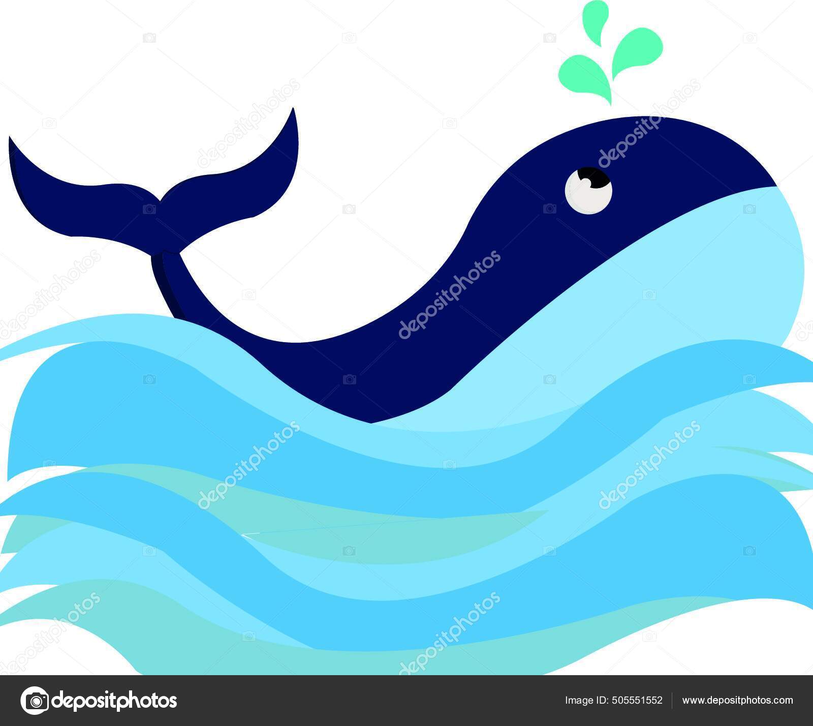 Clipart Blue Colored Streamlined Torpedo Shaped Body Few Droplets Water ...