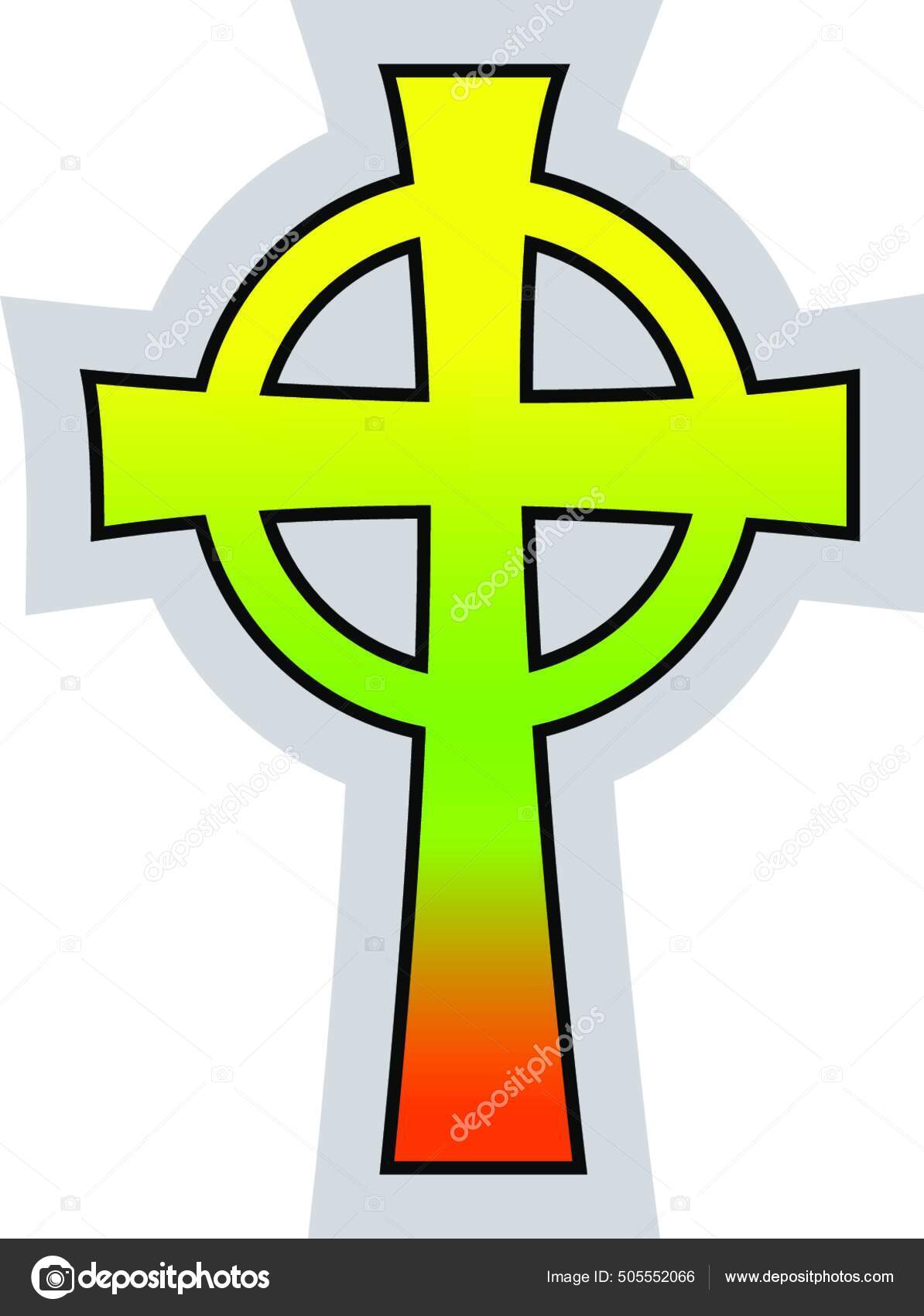 白色背景上色彩斑斓的天主教凯尔特十字矢量图解图库矢量图©PantherMediaSeller 505552066, image size:1194x1700