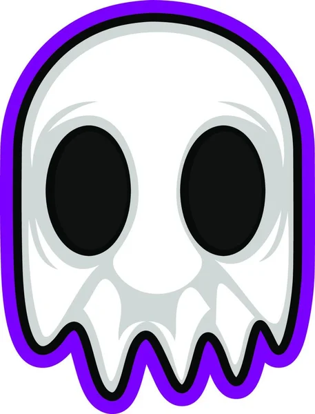 Gaming Logo Eines Ghost Illustration Vektor Auf Weißem Hintergrund — Stockvektor