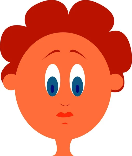 Ilustración Vectorial Una Chica Feliz Dibujos Animados — Vector de stock