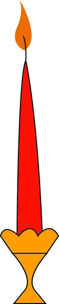 Illustration Röd Och Vit Stjärna — Stock vektor