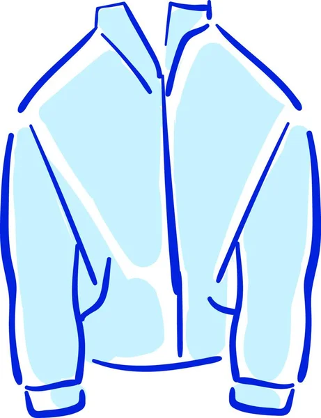 Jaket Biru Dingin Dengan Gambar Atau Ilustrasi Vektor Kualitas Baik - Stok Vektor