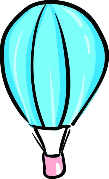 Grand Parachute Qui Vole Haut Sur Dessin Une Illustration Couleur — Image vectorielle