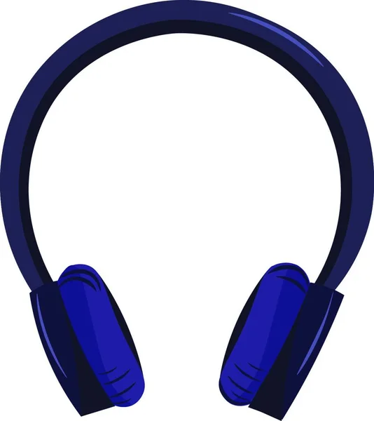 Έξυπνα Προηγμένα Ακουστικά Βιολετί Χρώμα Διανυσματικό Σχέδιο Απεικόνιση — Διανυσματικό Αρχείο