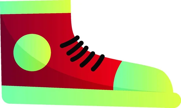 红色对运动鞋向量例证在白色背景 — 图库矢量图片