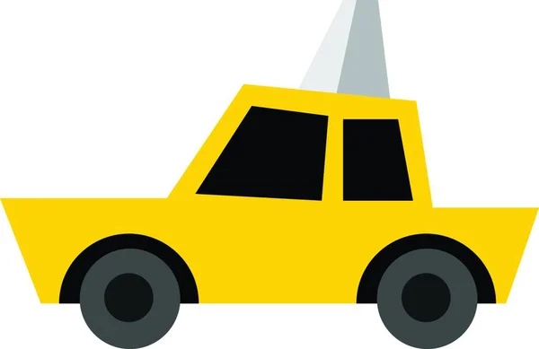 Σχεδίαση Χεριού Ταξί Εικονογράφηση Διάνυσμα Λευκό Φόντο — Διανυσματικό Αρχείο