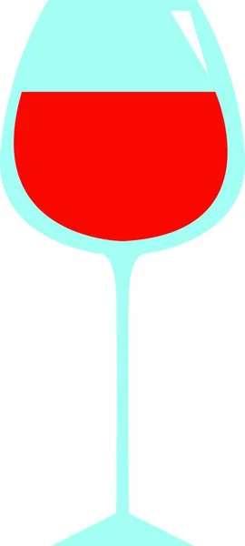 Weinglas Handgezeichnetes Design Illustration Vektor Auf Weißem Hintergrund — Stockvektor