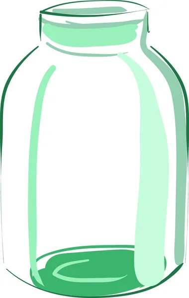 ベクトル カラードローイングやイラストを格納するための透明なガラス瓶 — ストックベクタ