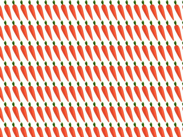 Морква Шпалери Ілюстрація Вектор Білому Тлі — стоковий вектор