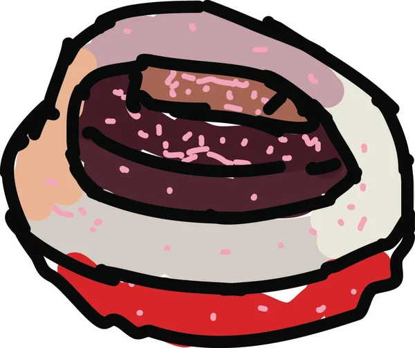 Donut Icono Web Vector Ilustración — Archivo Imágenes Vectoriales